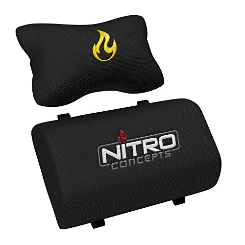 NITRO CONCEPTS S300 : Chaise de Gaming Inclinable Noir/Jaune, 135 kg