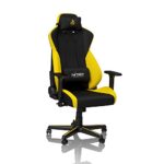NITRO CONCEPTS S300 : Chaise de Gaming Inclinable Noir/Jaune, 135 kg