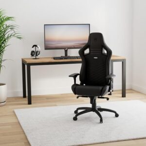 Noblechairs Epic : Chaise de Gaming et Bureau en Cuir Noir PU