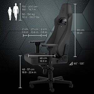 Noblechairs Hero Black Edition : Chaise Gaming Ergonomique et Résistante 150 kg