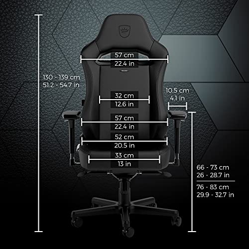 Noblechairs Hero Black Edition : Chaise Gaming Ergonomique et Résistante 150 kg