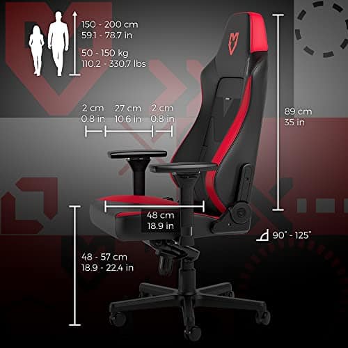 Noblechairs Hero MOUZ Edition : Chaise de Gaming Ergonomique et Durable