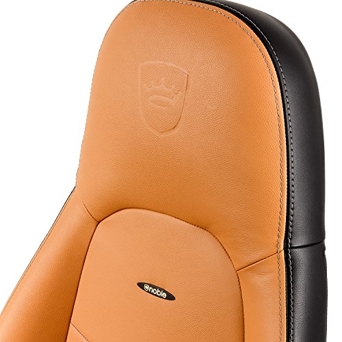 Chaise de Gaming Noblechairs Icon en Cuir Véritable Cognac/Noir