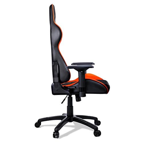 Chaise de Jeu COUGAR Armor – Assise Rembourrée et Dossier Rigide Noir/Orange