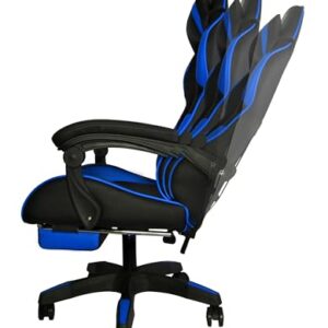Chaise de Bureau Ergonomique Maltec 8978 avec Repose-Pieds Noir/Bleu/Rouge/Orange