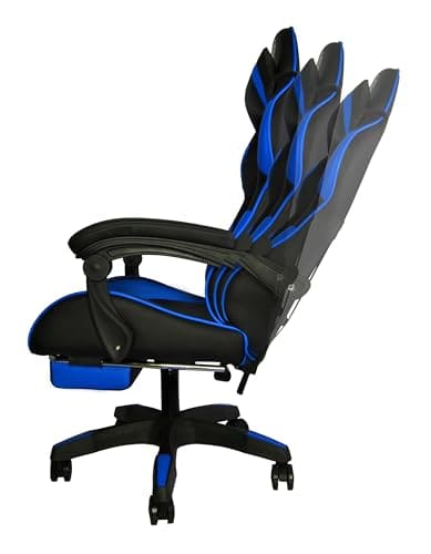 Chaise de Bureau Ergonomique Maltec 8978 avec Repose-Pieds Noir/Bleu/Rouge/Orange