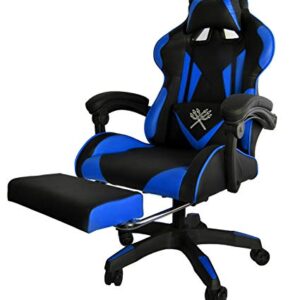 Chaise de Bureau Ergonomique Maltec 8978 avec Repose-Pieds Noir/Bleu/Rouge/Orange