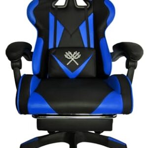 Chaise de Bureau Ergonomique Maltec 8978 avec Repose-Pieds Noir/Bleu/Rouge/Orange