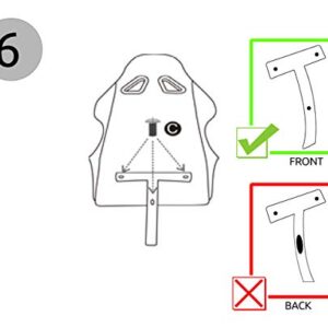 Chaise de Bureau Ergonomique Maltec 8978 avec Repose-Pieds Noir/Bleu/Rouge/Orange