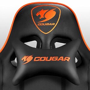 Chaise de Jeu COUGAR Armor – Assise Rembourrée et Dossier Rigide Noir/Orange