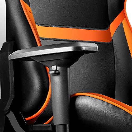 Chaise de Jeu COUGAR Armor – Assise Rembourrée et Dossier Rigide Noir/Orange