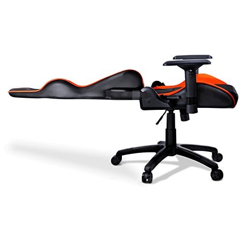 Chaise de Jeu COUGAR Armor – Assise Rembourrée et Dossier Rigide Noir/Orange