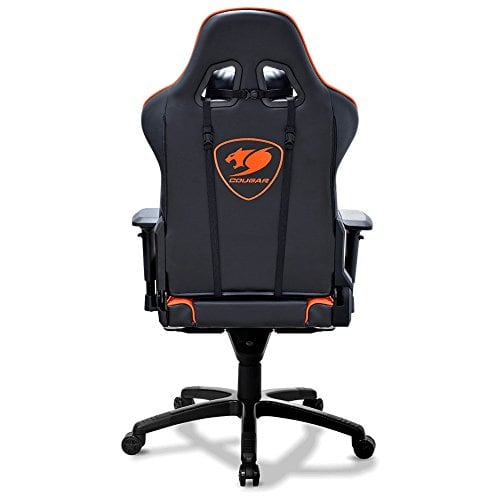 Chaise de Jeu COUGAR Armor – Assise Rembourrée et Dossier Rigide Noir/Orange