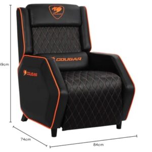 Fauteuil Gaming COUGAR Ranger Sofa PU Noir/Orange – Confort Optimal