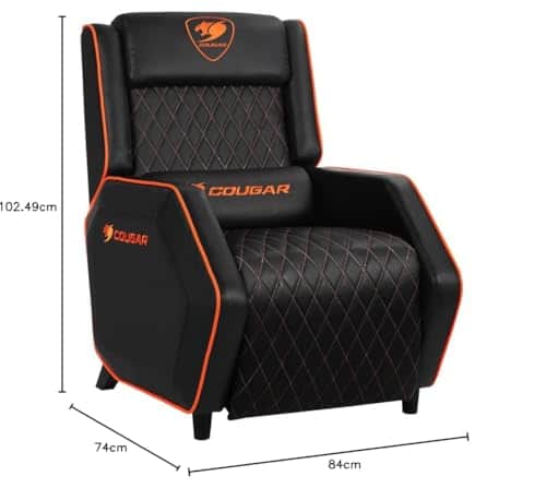 Fauteuil Gaming COUGAR Ranger Sofa PU Noir/Orange – Confort Optimal