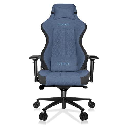 REKT ULTIM8 Plus – Chaise de Bureau Gaming XL Inclinable 180° (Bleu)
