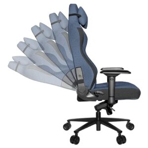 REKT ULTIM8 Plus – Chaise de Bureau Gaming XL Inclinable 180° (Bleu)