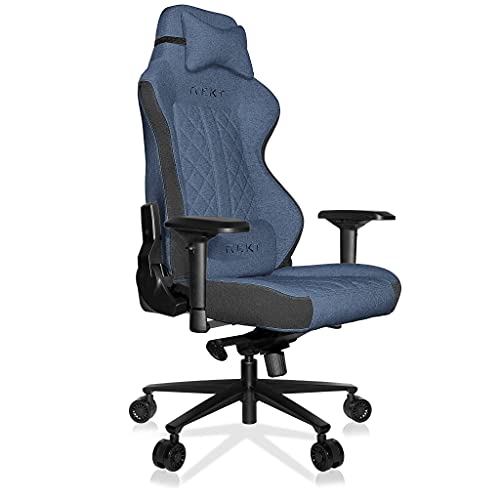 REKT ULTIM8 Plus – Chaise de Bureau Gaming XL Inclinable 180° (Bleu)