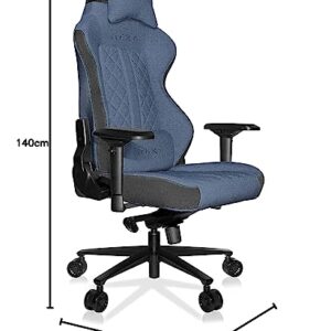 REKT ULTIM8 Plus – Chaise de Bureau Gaming XL Inclinable 180° (Bleu)