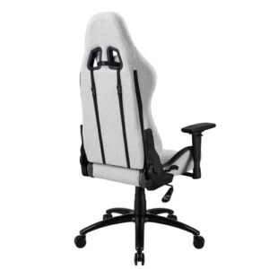 REKT ULTIM8-RS : Chaise Gaming Tissu Premium, Inclinable 160° – Gris Clair