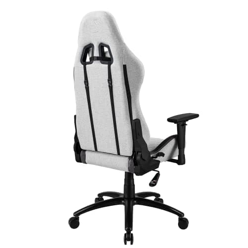 REKT ULTIM8-RS : Chaise Gaming Tissu Premium, Inclinable 160° – Gris Clair
