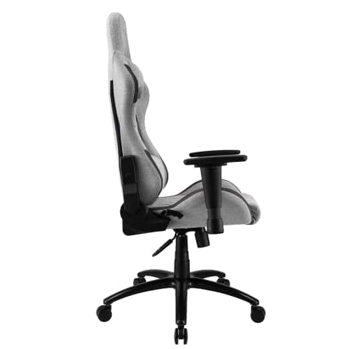 REKT ULTIM8-RS : Chaise Gaming Tissu Premium, Inclinable 160° – Gris Clair