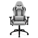 REKT ULTIM8-RS : Chaise Gaming Tissu Premium, Inclinable 160° - Gris Clair
