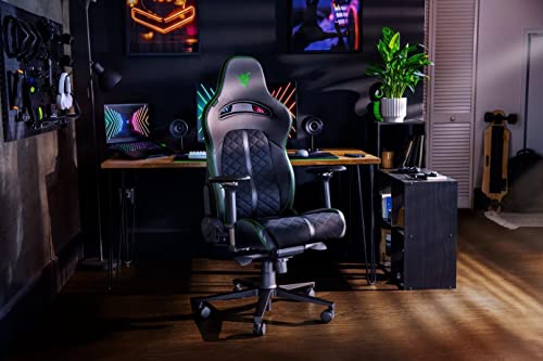 Razer Enki : Chaise de jeu avec support lombaire et confort ajustable Noir