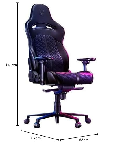 Razer Enki : Chaise de jeu avec support lombaire et confort ajustable Noir