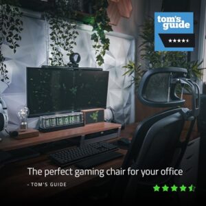 Razer Fujin Pro : Chaise Gaming Haut de Gamme Noir avec Support Lombaire 2D