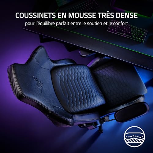 Razer Iskur : Chaise de jeu haut de gamme avec soutien lombaire
