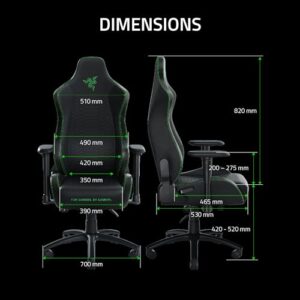 Razer Iskur : Chaise de jeu haut de gamme avec soutien lombaire