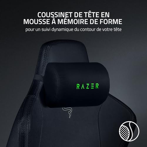 Razer Iskur : Chaise de jeu haut de gamme avec soutien lombaire