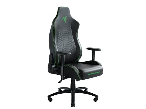 Razer Iskur X : Chaise de jeu ergonomique XL Noir-Vert en simili cuir