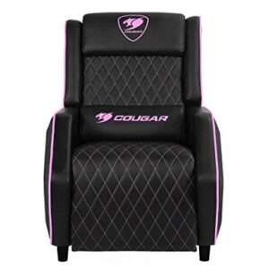 Fauteuil Gamer COUGAR Ranger Sofa PU Noir/Rose pour un Confort Optimal