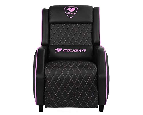 Fauteuil Gamer COUGAR Ranger Sofa PU Noir/Rose pour un Confort Optimal
