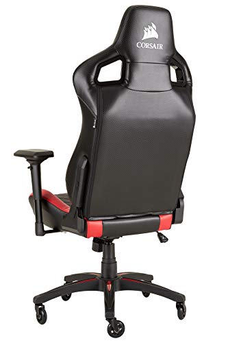 T1 Race – Fauteuil Gaming Ergonomique Noir/Rouge avec Accoudoirs 4D