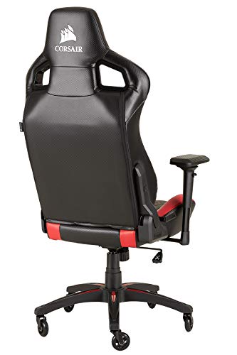 T1 Race – Fauteuil Gaming Ergonomique Noir/Rouge avec Accoudoirs 4D