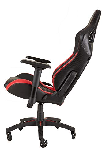 T1 Race – Fauteuil Gaming Ergonomique Noir/Rouge avec Accoudoirs 4D