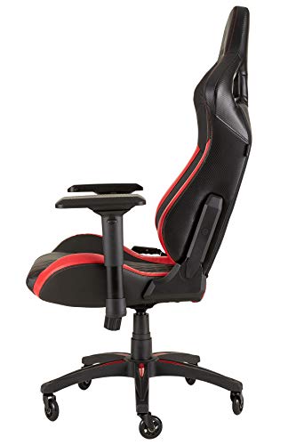 T1 Race – Fauteuil Gaming Ergonomique Noir/Rouge avec Accoudoirs 4D