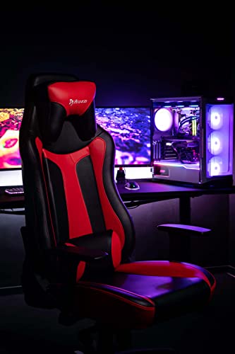 Fauteuil Gamer Arozzi Vernazza Noir/Rouge en Faux Cuir 50x55x130 cm