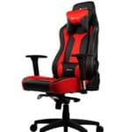 Fauteuil Gamer Arozzi Vernazza Noir/Rouge en Faux Cuir 50x55x130 cm