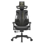 SONGMICS Fauteuil Gaming EVOGAMER noir avec accoudoirs réglables et dossier inclinable