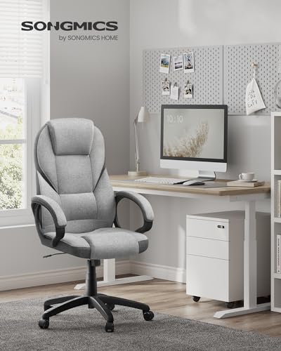 SONGMICS OBG022G01 Chaise Ergonomique Gamer Hauteur Réglable pour Bureau