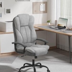 SONGMICS OBG057G01 : Chaise de Bureau Ergonomique Réglable pour Télétravail