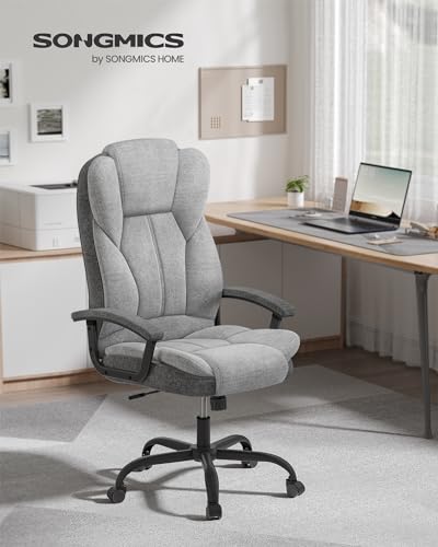 SONGMICS OBG057G01 : Chaise de Bureau Ergonomique Réglable pour Télétravail
