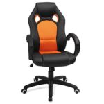SONGMICS OBG56BO : Fauteuil de Bureau Gamer Réglable Noir-Orange