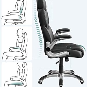 SONGMICS OBG65BK : Chaise de Bureau Ergonomique Gamer Noir d’Encre