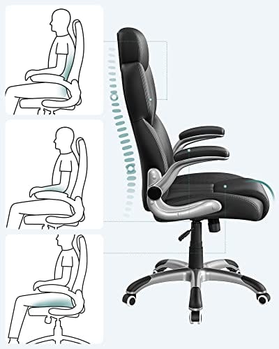 SONGMICS OBG65BK : Chaise de Bureau Ergonomique Gamer Noir d’Encre