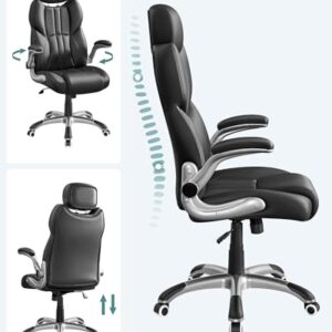 SONGMICS OBG65BK : Chaise de Bureau Ergonomique Gamer Noir d’Encre